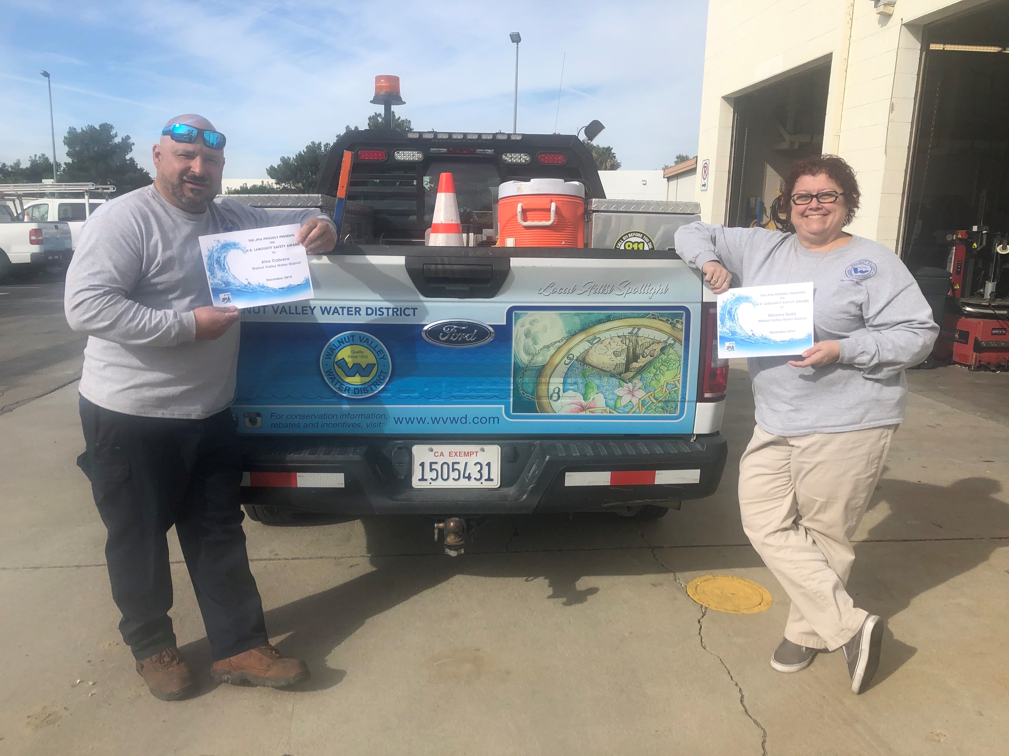 Walnut Valley Water Receives ACWA JPIA Labounty Safety Awards For 2nd 