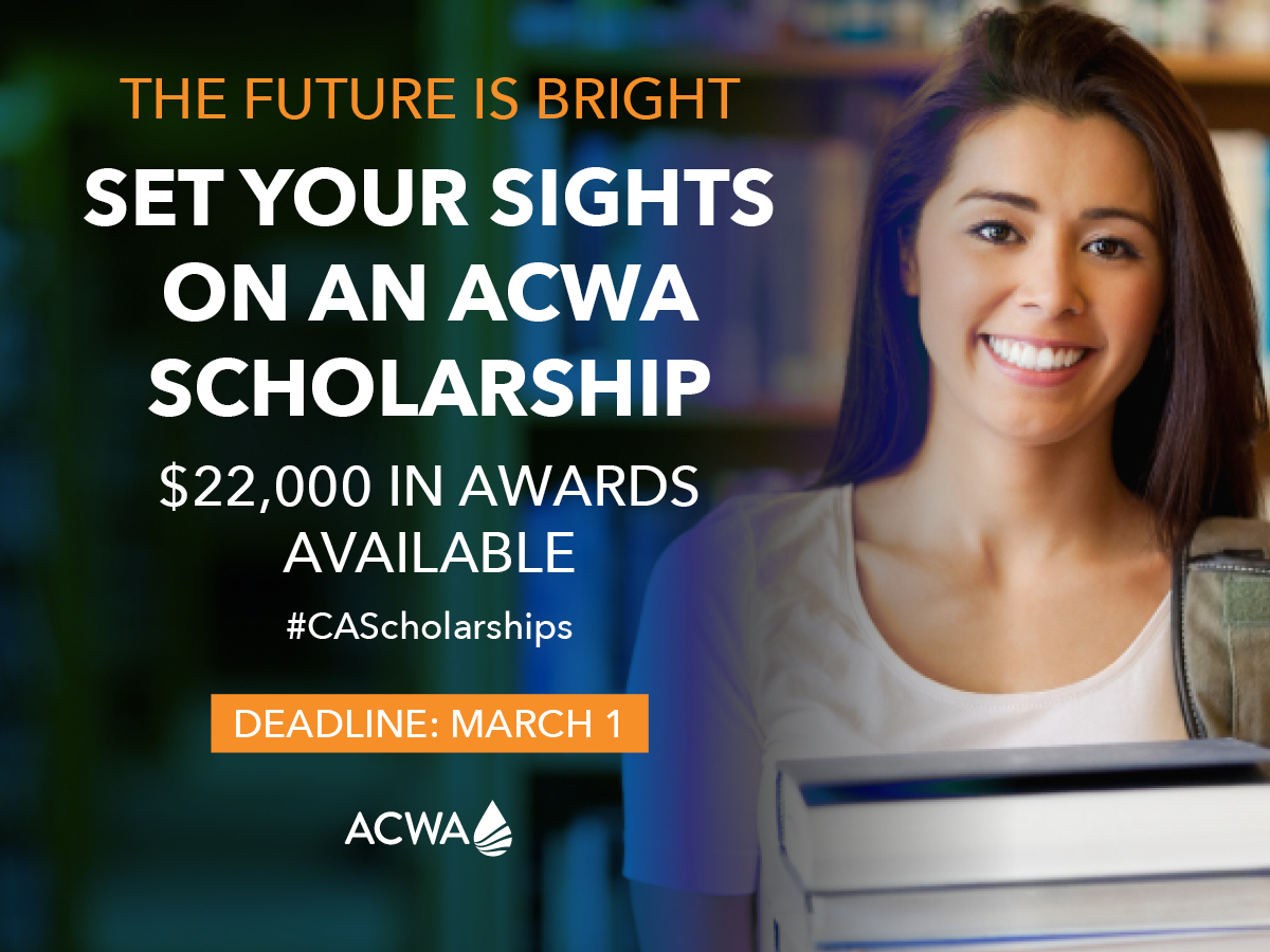 ACWA's 2020’21 Scholarship Applications Now Available Association of