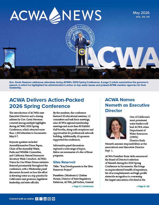 May 2026 ACWA News Available - Association of California Water Agencies